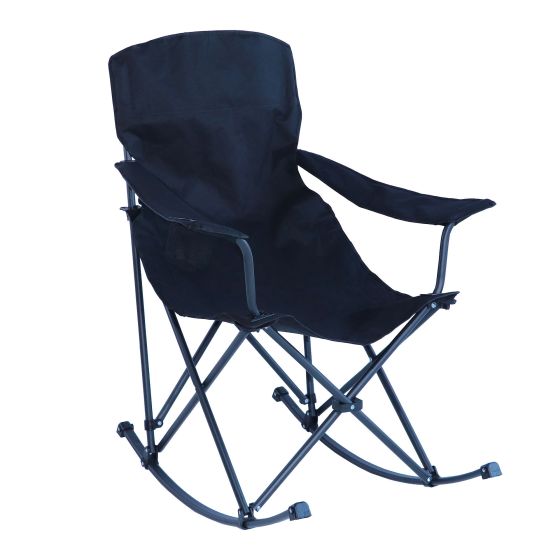 Rocking Camping Chair - Matte Black