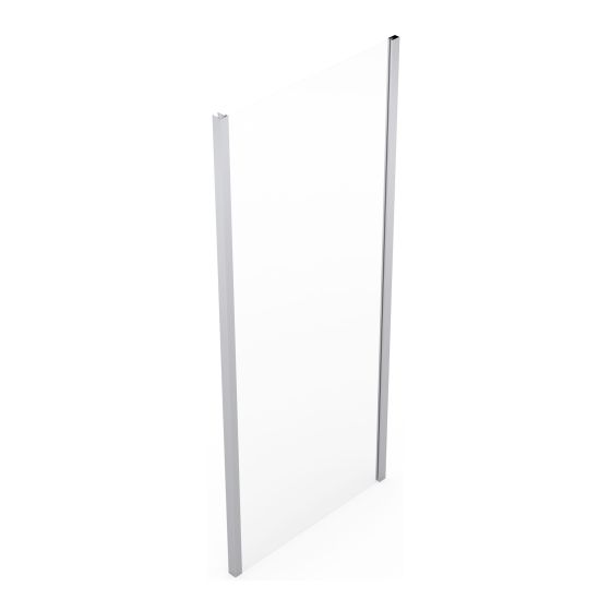 Inspiration Shower Side Panel – 36" x 78.5" – Silver