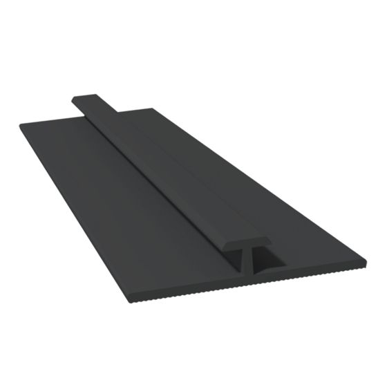 Moulure à joint plat, aluminium, noir mat
