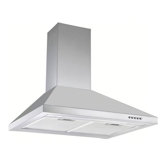 Hotte cheminée pyramide murale, 30", acier inoxydable