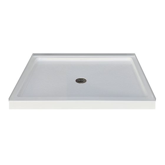 Base de douche Varuna, profil bas, 40" x 32", blanc