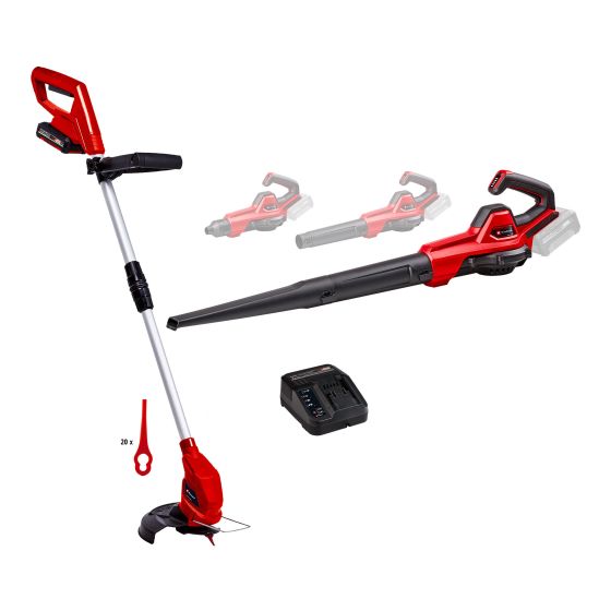 Ensemble taille-bordure et souffleur sans fil, 18V, batterie incluse