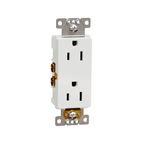 Tamper-Resistant Duplex Outlet - 15A - 125V - Matte White