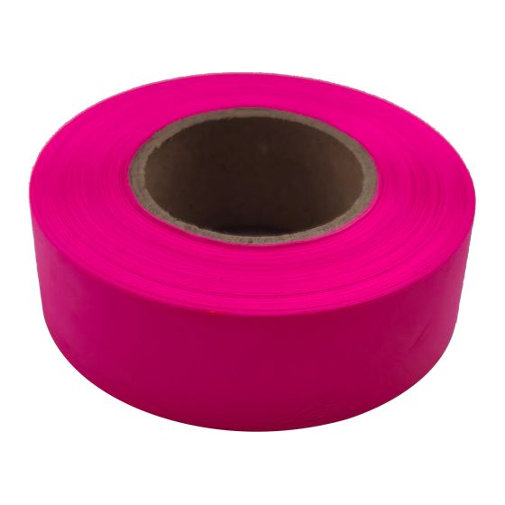 Flagging Tape - Plastic - 1" x 200' - Pink