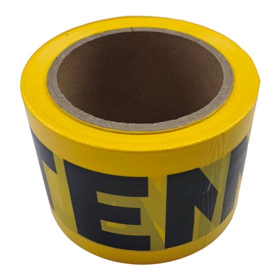 Flagging Tape - "ATTENTION" - Plastic - 3" x 300' - Yellow
