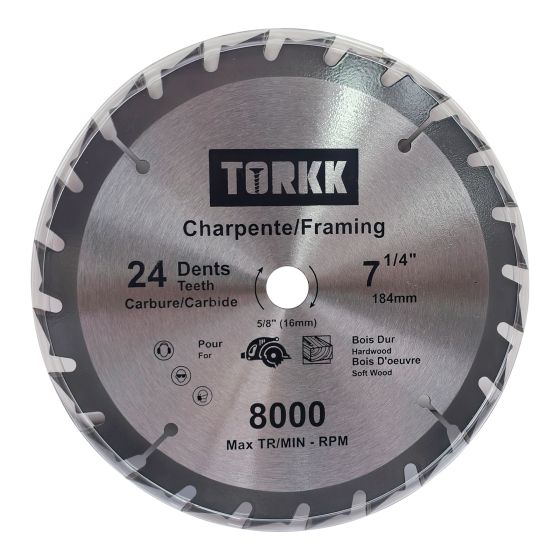 Carbide Circular Saw Blade - 7 1/4" - 24 Teeth
