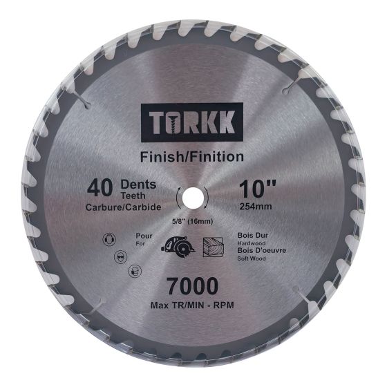 Carbide Circular Saw Blade - 10" - 40 Teeth