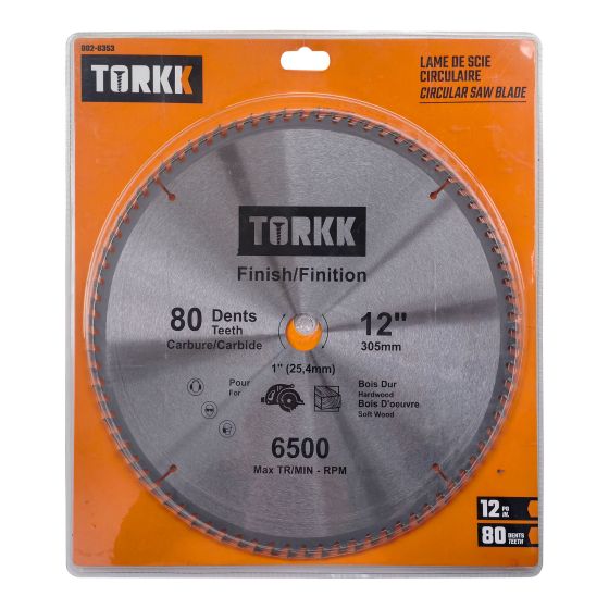 Carbide Circular Saw Blade - 12" - 80 Teeth