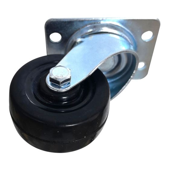 Roulette pivotante en caoutchouc, 2", capacité de 57kg