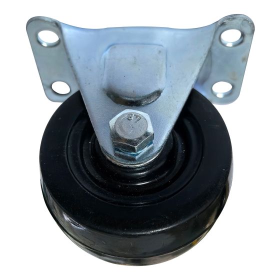 Roulette fixe en caoutchouc, 2", capacité 57kg