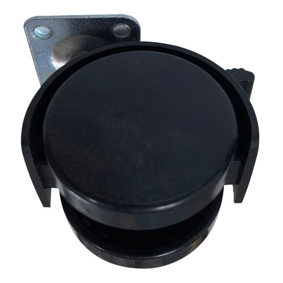 Roulette double avec frein, 2", capacité 35kg