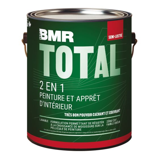 Peinture et apprêt d’intérieur 2 en 1, semi-lustré, 3,78 L, base 3