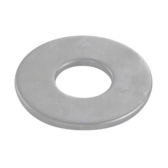Rondelles plates USS, 1/4", acier galvanisé, 6000/pqt