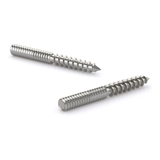Hanger Bolts - 10-32 x 2 1/2" - Zinc-Plated - 6/Pkg