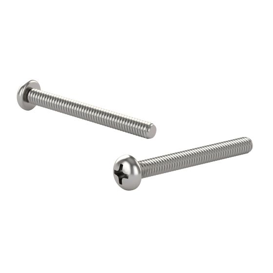Vis mécaniques en acier inoxydable, 6-32 x 1 1/2", 4/pqt