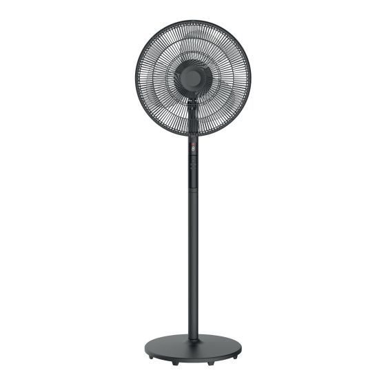 Ventilateur sur pied, 16", télécommande, 9 vitesses, noir