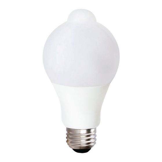 A19 LED Motion Sensor Bulb - 9W - 3000K - Soft White