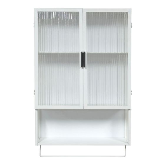 Medicine Cabinet with Towel Bar - 19 3/4" x 31 1/2" - White