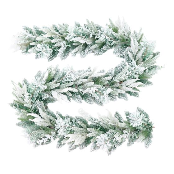 Guirlande de Noël givrée, 144 pointes, 2,7 m
