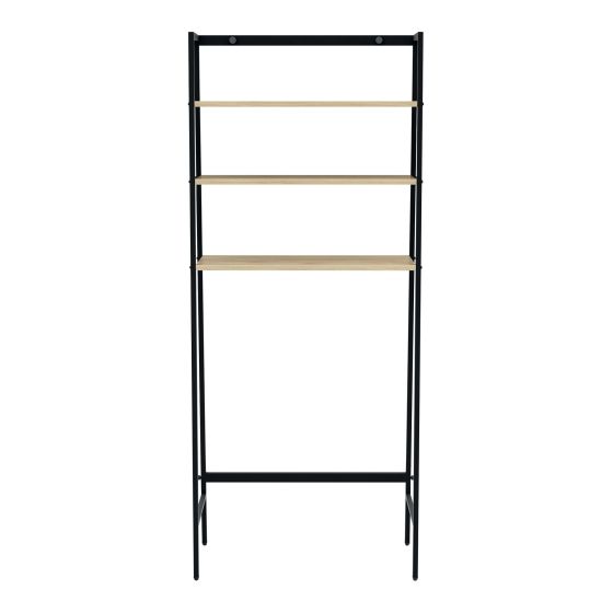 Étagère de salle de bain, 26" x 61 3/4" x 11", noir