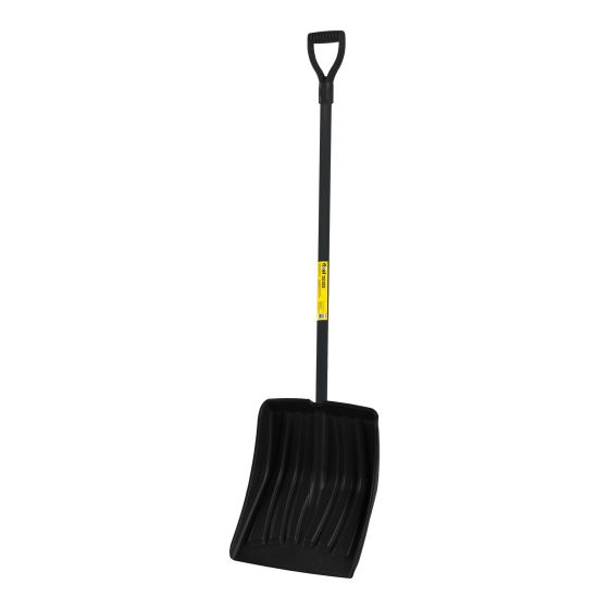 Snow Shovel - 13.9" Poly Blade - Steel Handle - D-Grip
