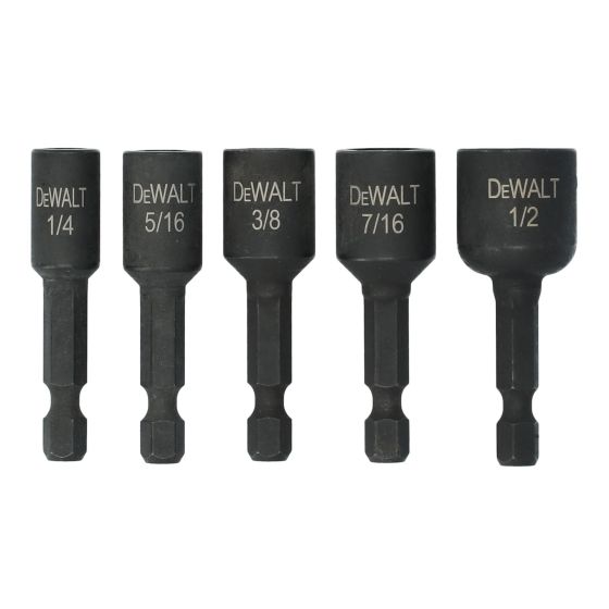 Magnetic Nut Driver Set - 1/4" to 1/2" - 5/Pkg