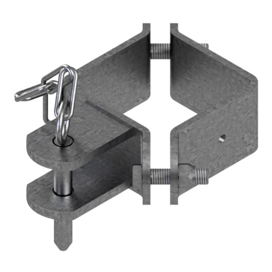 Simple Post Base Flange - 4" x 4" Square Post