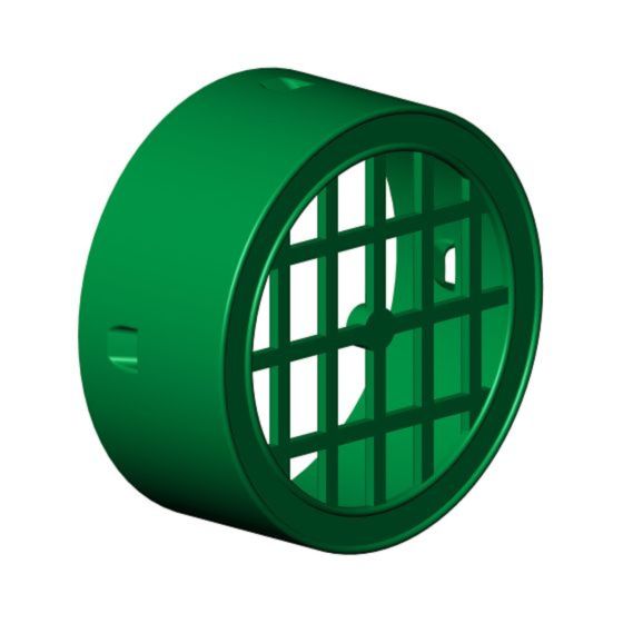 Grille de plastique, 4", vert