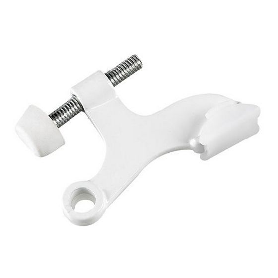 Heavy-Duty Hinge Pin Door Stop - White - 8 mm x 45 mm x 17 mm