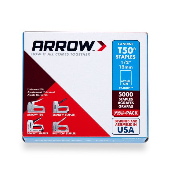 Agrafes T50, 1/2", 5000/pqt