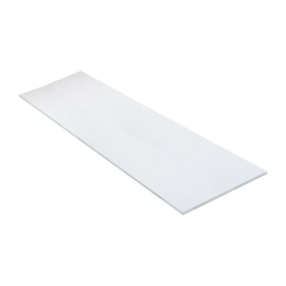 Tablette de mélamine, 5/8" x 24" x 97", blanc