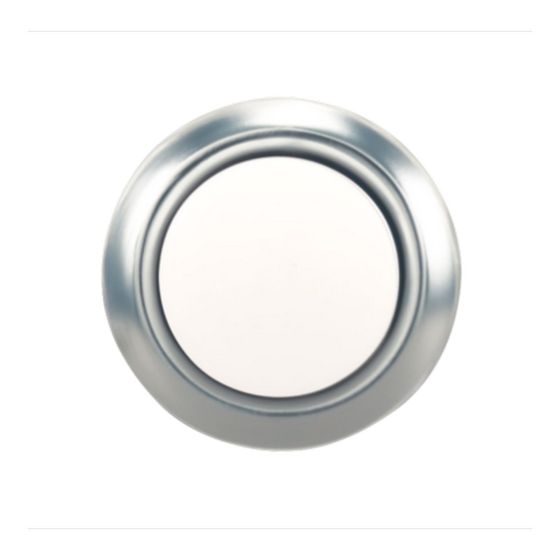 Bouton poussoir filaire DEL, argent