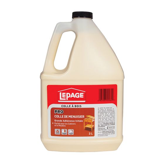 Colle de menuiserie, jaune, 3 l