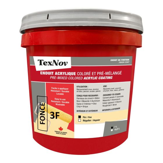 Pre-Mixed Colored Acrylic Coating - Medium Fine - 7 l