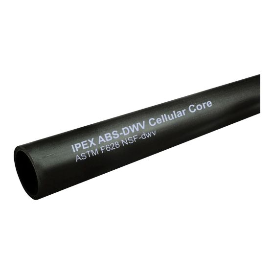 Tuyau à paroi avéolée ABS DWV, 2" x 12'