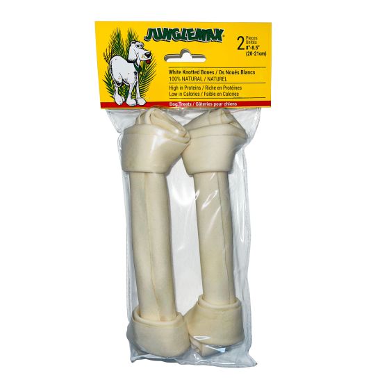 Knotted Bone - White - 2/Pkg - 8 - 8 1/2"
