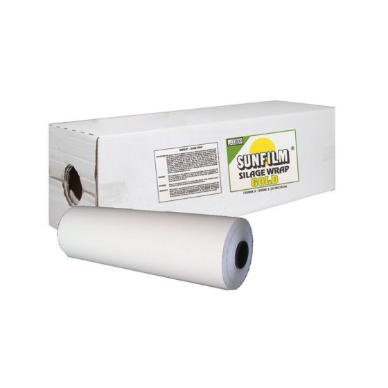 Sunfilm Gold II Silage Stretch Wrap – 30" x 1500 m – White