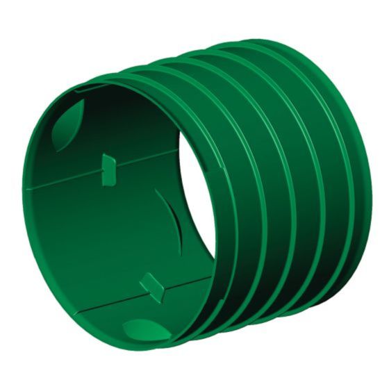 Manchon extérieur à drain, 6", vert