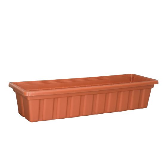 Jardinière de balcon, Nova, terre cuite, 24"
