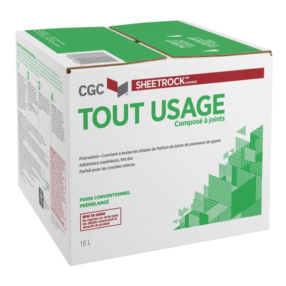 Composé à cloison sèche CGC Sheetrock tout usage, 16 l