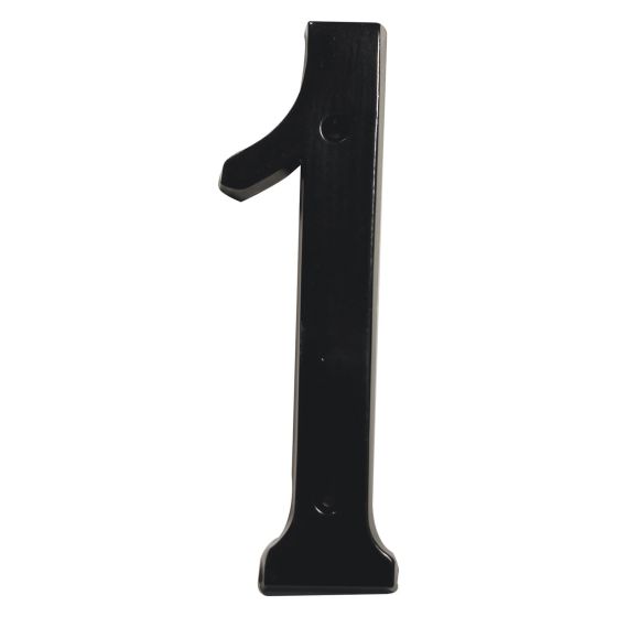 Heritage House Number 1 - 4" - Matte Black