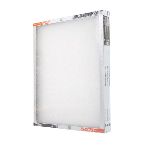 Filtre à air, blanc, 3 pcs, 1" x 20" x 25"