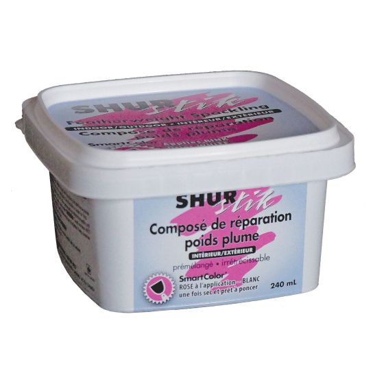 Composé de réparation poids plume, intérieur/extérieur, blanc, 240 ml