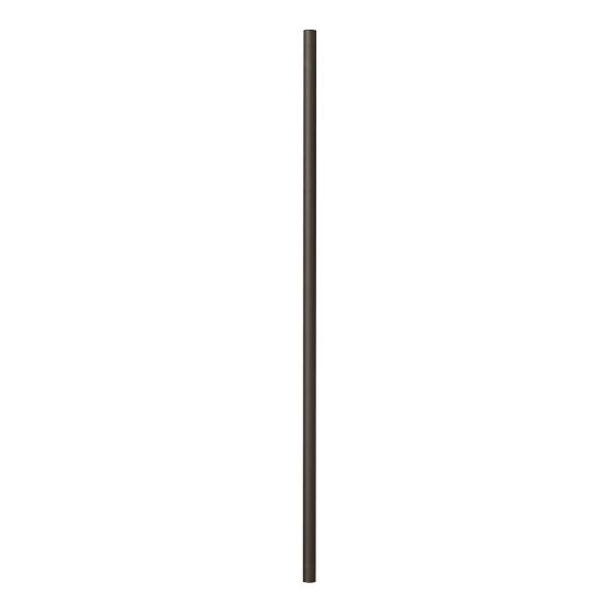 Balustres ronds Classique, noir, 3/4" x 26", 100/pqt