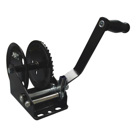 Treuil manuel bilatéral, une vitesse, émail noir, 1200 lb