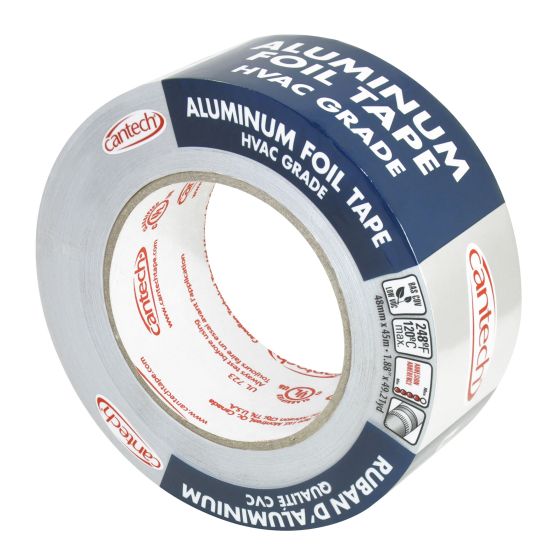 Ruban en aluminium pour conduits , métallique, aluminium, 48 mm x 45 m