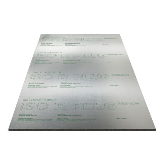 ISO R PLUS Vapour barrier Insulation Panel - 3/4" x 4' x 8' 1/8"