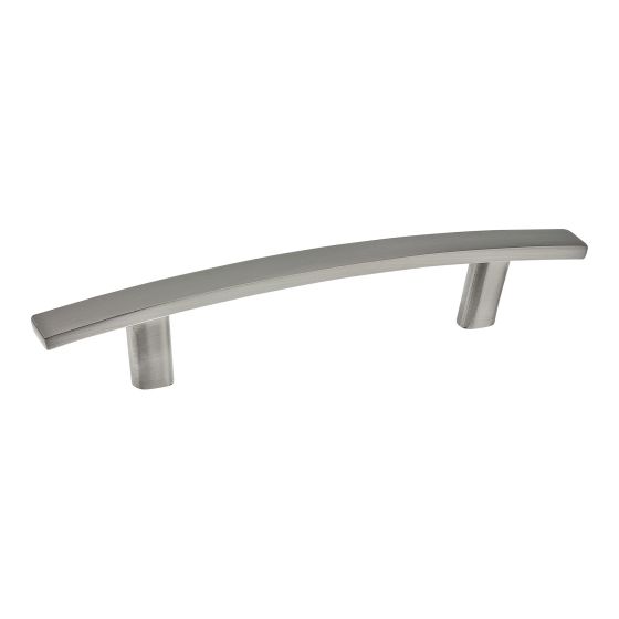 Poignée transitionnelle en métal Padova, nickel brossé, 1/pqt, 96 mm