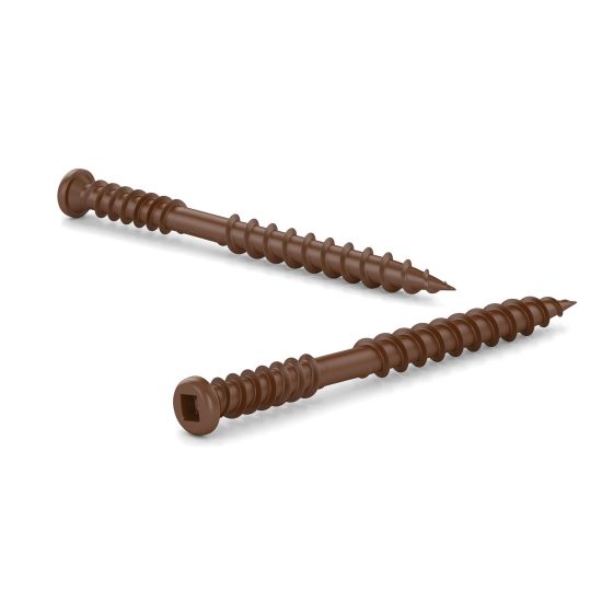Composite Screws - Trim Head - #10 x 2 1/2" - Sq. Drive - 100/Pkg