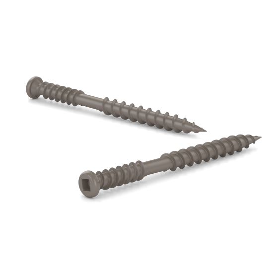 Composite Screws - Trim Head - #10 x 2-1/2" - Sq. Drive - 100/Pkg